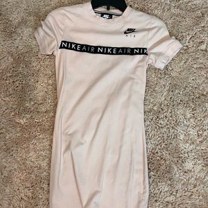 pink nike dress
